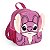 Lancheira Escolar Luxcel Stitch Angel Pelúcia Roxo - Imagem 2