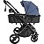 Carrinho de Bebê Kiddo Vox II Melange Azul Marinho - Imagem 7