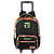 Mochila de Rodinhas Sestini Minecraft X Outdoors Preto - Imagem 1