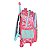 Mochila de Rodinhas Luxcel Turma da Mônica Relevo Pink - Imagem 4