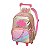 Mochila de Rodinhas Lilica Ripilica Com Alças Golden Rosa - Imagem 1