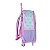 Kit Mochila Rodinha Lancheira Luxcel Stitch Floral Roxo - Imagem 3