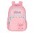 Mochila de Costas Luxcel Stitch Atoalhado Rosa - Imagem 1