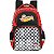 Mochila de Costas Luxcel Hot Wheels Xadrez Vermelho - Imagem 1
