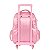 Mochila de Rodinhas Sem Alça Luxcel Ursinhos Carinhosos Rosa - Imagem 5
