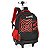 Mochila de Rodinhas Com Alça Luxcel By Enaldinho Vermelho - Imagem 2