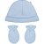 Kit Hug Touca E Luva Hug Encanto Azul Claro - Imagem 1