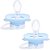 Kit 2 Chupetas Buba Comfort Tam 1 Noturna Elefante Azul - Imagem 5