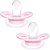 Kit 2 Chupetas Buba Comfort Tam 1 Noturna Elefante Rosa - Imagem 4