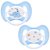 Kit 2 Chupetas Buba Comfort Tam 2 Noturna Elefante Azul - Imagem 1