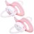 Kit 2 Chupetas Buba Comfort Tam 2 Noturna Elefante Rosa - Imagem 2