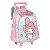 Mochila de Rodinhas Luxcel Com Alça My Melody Rosa - Imagem 2