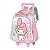 Mochila de Rodinhas Luxcel Com Alça My Melody Rosa - Imagem 3