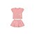 Conjunto Curto Lilica Ripilica Blusa Short Saia New Fun Rosa - Imagem 1