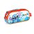 Estojo Escolar Luxcel Stitch Azul Floral - Imagem 2
