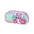 Estojo Escolar Luxcel Stitch Floral Aloha Roxo - Imagem 3