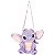 Bolsa Transversal Luxcel Angel Stitch de Pelúcia Roxo - Imagem 1
