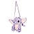 Bolsa Transversal Luxcel Angel Stitch de Pelúcia Roxo - Imagem 3