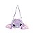 Bolsa Transversal Luxcel Angel Stitch de Pelúcia Face Roxo - Imagem 1