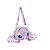 Bolsa Transversal Luxcel Angel Stitch de Pelúcia Face Roxo - Imagem 2