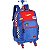 Mochila de Rodinhas Com Alça Luxcel Hot Wheels Racing Azul - Imagem 2