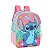Mochila de Costas Luxcel Stitch Floral Aloha Rosa - Imagem 2