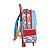 Kit Mochila Rodinha Lancheira Luxcel Stitch Azul Floral - Imagem 2