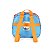 Kit Mochila Rodinha Lancheira Luxcel Stitch Azul Floral - Imagem 5