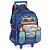 Mochila de Rodinha Com Alça Luxcel Up4You Monster Truck Azul - Imagem 4