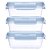 Kit Com 3 Potinhos Buba Herméticos Azul - Imagem 2