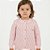 Casaco Folhas Tricô Kids Rosa Claro - Imagem 1