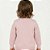 Casaco Folhas Tricô Kids Rosa Claro - Imagem 2