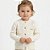 Casaco Texturizado Tricô Kids Pérola Off White - Imagem 1