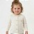 Casaco Gola Bordada Pérolas Tricô Kids Pérola Off White - Imagem 1