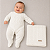 Kit Macacão e Manta Tricô Kids Trança Assimétrica Branco - Imagem 1