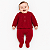 Kit Macaquinho Casaco e Manta Tricô Kids Trançado Vermelho - Imagem 2