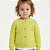 Casaco Trabalhado Abstrato Tricô Kids Limão Siciliano - Imagem 1