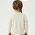 Casaco Losango Trabalhado Tricô Kids Pérola Off White - Imagem 2