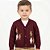 Casaco de Losangos Tricô Kids Bebê Bordo - Imagem 1