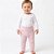 Calça Trançada Tricô Kids Bebê Rosa Claro - Imagem 1