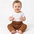 Calça Trançada Tricô Kids Bebê Caramelo Frontal - Imagem 3