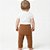 Calça Trançada Tricô Kids Bebê Caramelo Frontal - Imagem 2