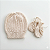 Kit Touca e Luva Tricô Kids Off White Pérola - Imagem 1