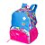 Mochila de Costas Sestini M Plus Floral Azul e Rosa - Imagem 4