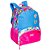 Mochila de Costas Sestini M Plus Floral Azul e Rosa - Imagem 3