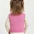 Colete Trabalhado Tricô Kids Rosa Chiclete - Imagem 2