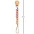 Prendedor de Chupeta Buba Silicone e Bambu Rosa - Imagem 4