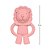 Mordedor Silicone Buba Leãozinho Rosa - Imagem 3
