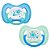 Kit 2 Chupetas Buba Comfort Tam 1 Noturna Foguete Azul - Imagem 1