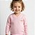 Blusa Lisa Tricô Kids Decote V Rosa Claro - Imagem 1